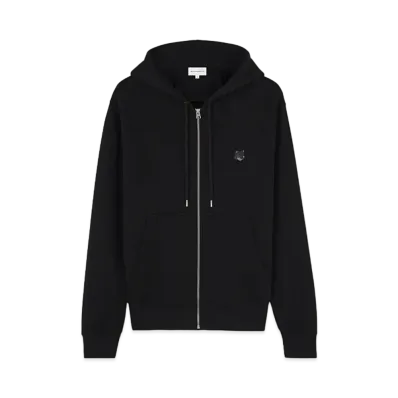 Maison Kitsune Bold Foxhead Patch Comfort Zip Hoodie "Black"