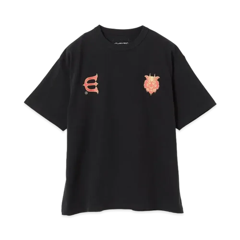 BEAMS T Evisen Skateboards x Takadaongakuseisakujimusho / Logo T-shirt "Black"