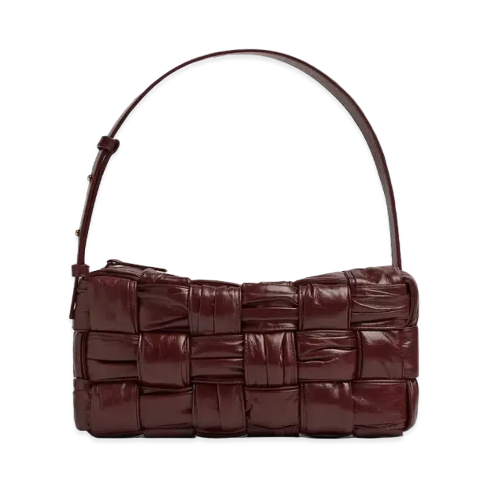 Bottega Veneta Cassette Intrecciato Hand Bag "Barolo"