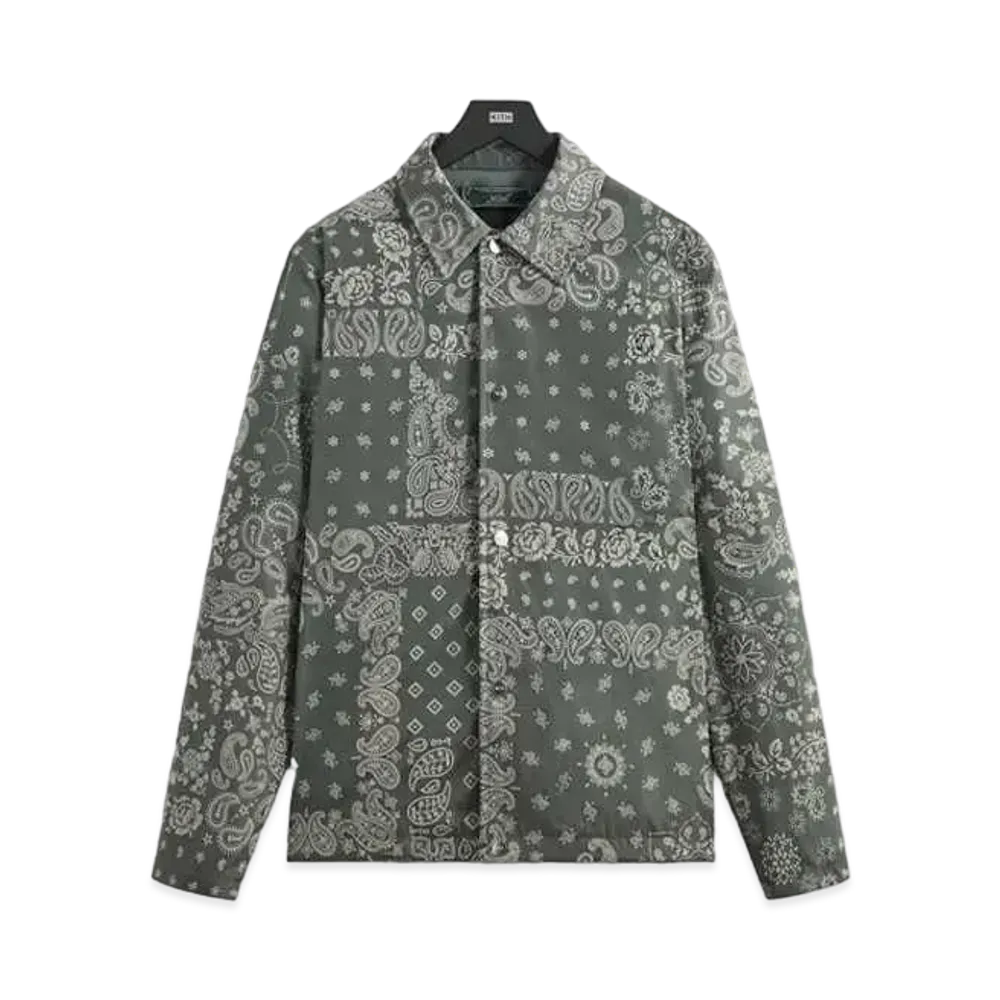 Kith Flocked Deconstructed Bandana Coaches Jacket "Court"