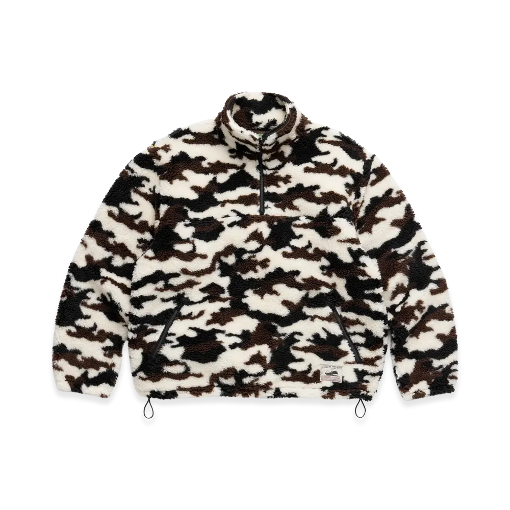 DENIM TEARS Polar Fleece Half Zip Jacket "Camo"