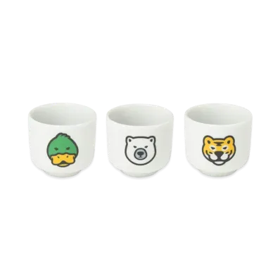 HUMAN MADE SAKE CUP SET (3P) "White"