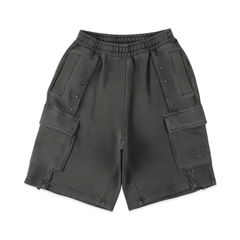 WIND AND SEA Sulfer Acid Studs Sweat Short "Charcoal"