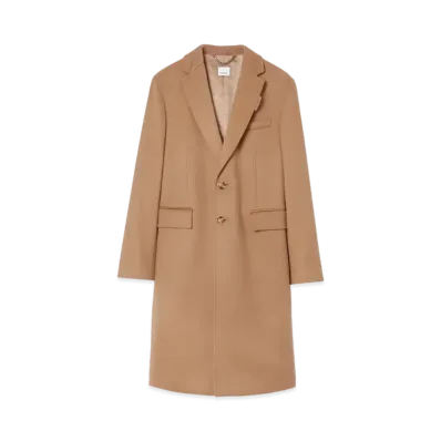 Burberry Men's Wool Cashmere Tailored Coat "Camel"