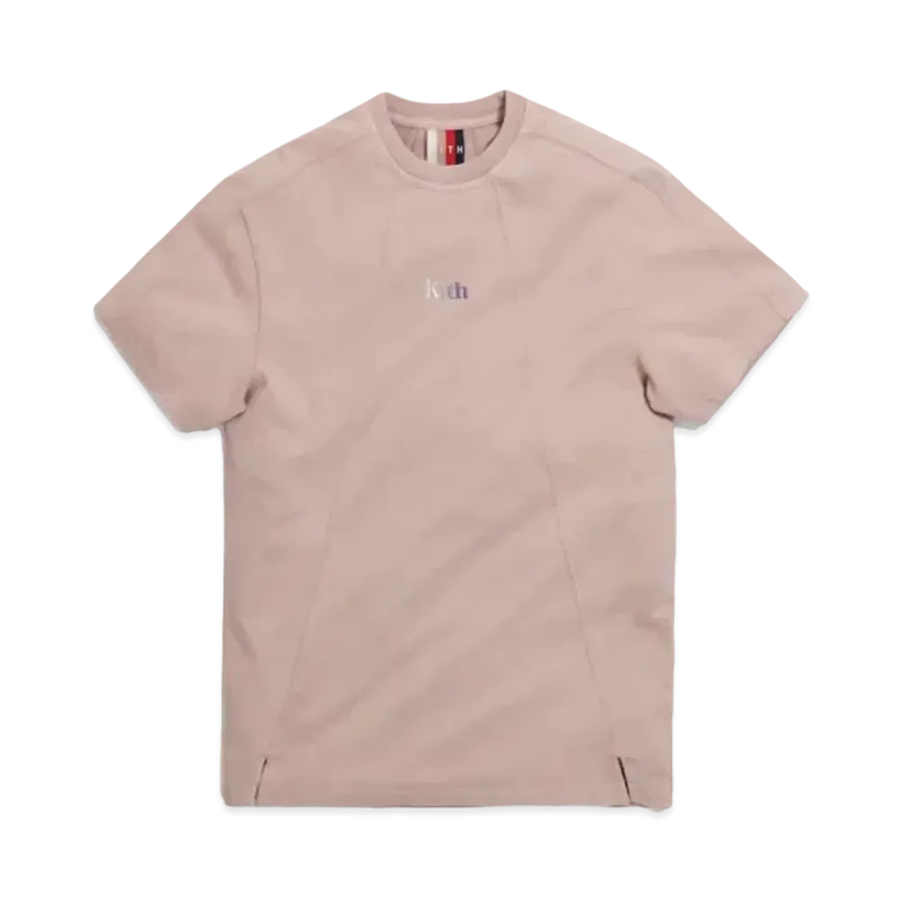 Kith Garment Dyed Paneled Tee "Wood Rose"