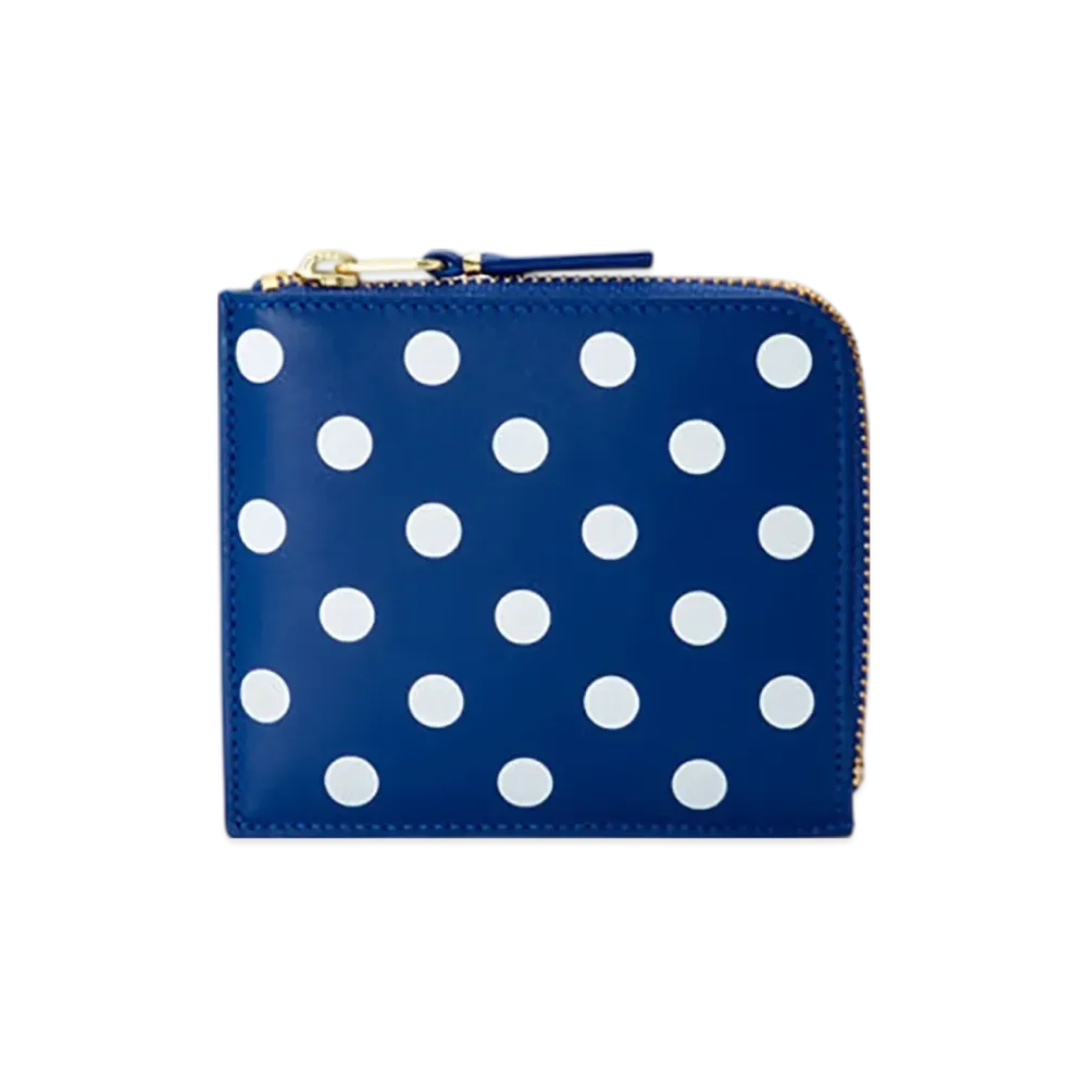 COMME des GARCONS Wallet Polka Dots Printed "Navy"