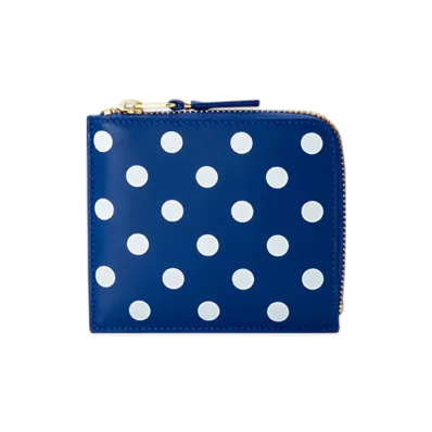 COMME des GARCONS Wallet Polka Dots Printed "Navy"