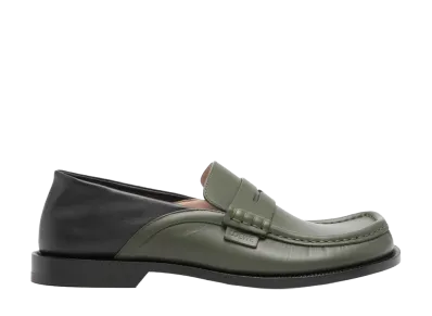 LOEWE Campo Flap Back Loafer "Khaki"