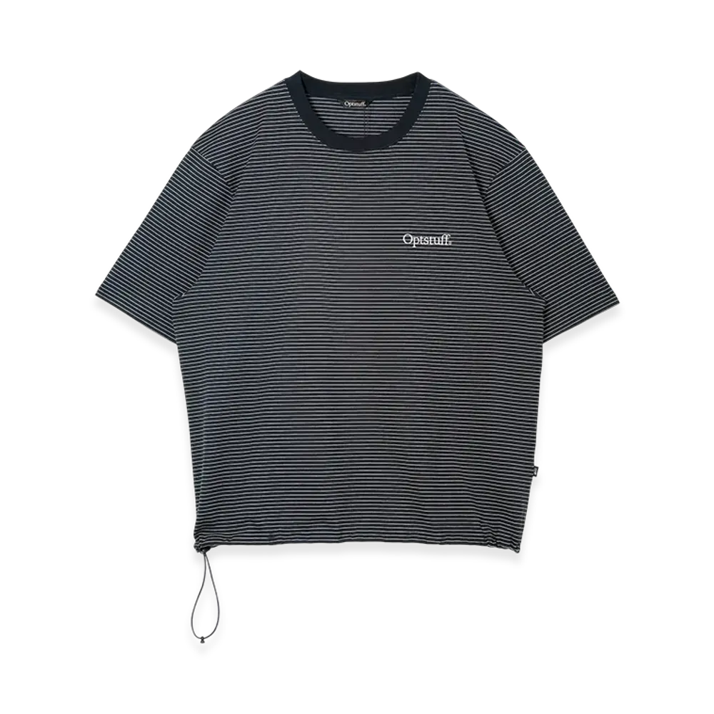 Optstuff Drawstring Border T-Shirt "Navy"