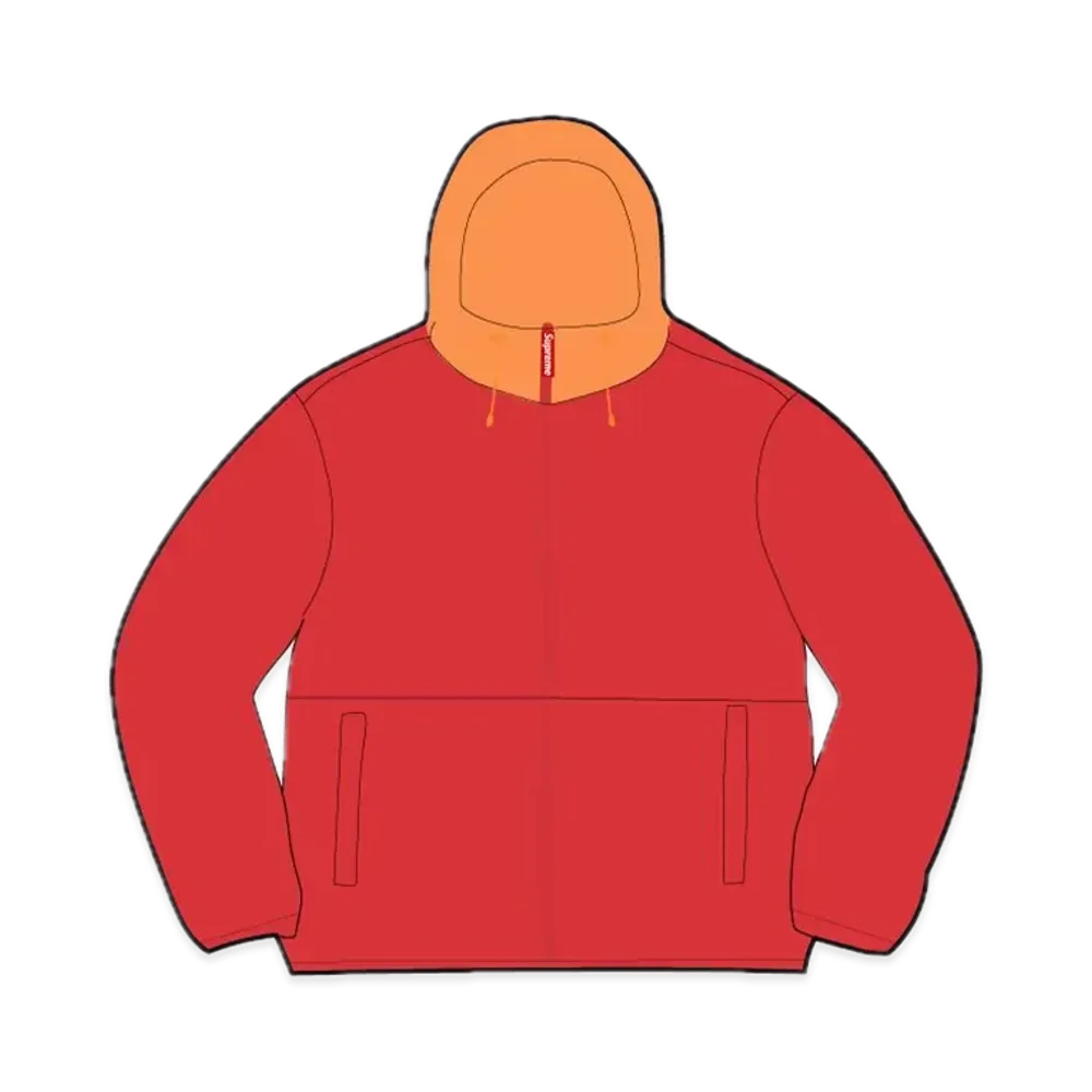 Supreme Lightweight Nylon Hooded Jacket "Red"