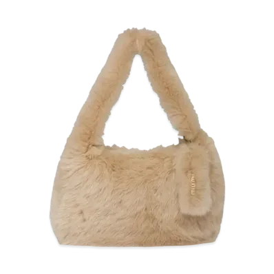 MIU MIU Shearing Shoulder Bag "Brown"