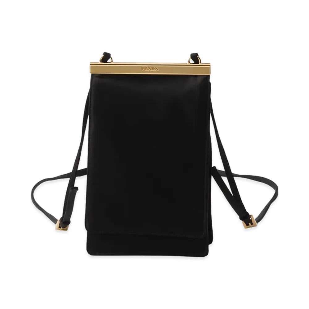 PRADA Satin Mini Bag "Black"