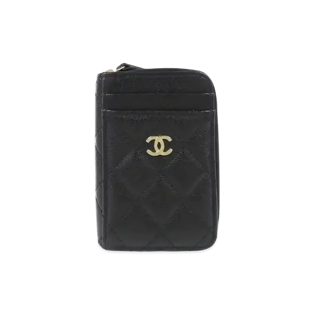 CHANEL Timeless Classic Line Coin Case "Black"