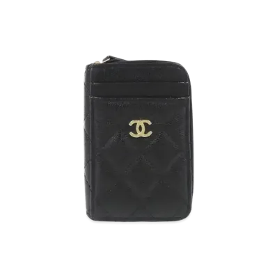 CHANEL Timeless Classic Line Coin Case "Black"
