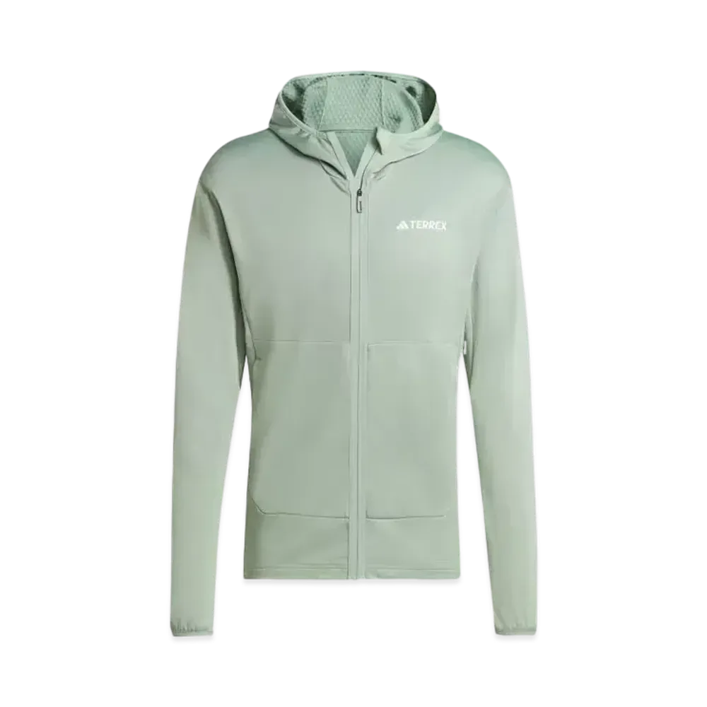 adidas Telex Xperior Light Fleece Hooded Jacket "Silver Green"