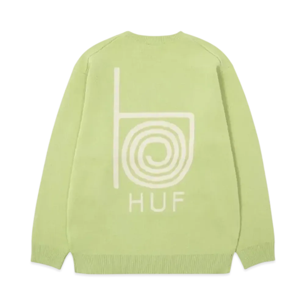 HUF Winter 24 Modal Sweater "Pistachio"