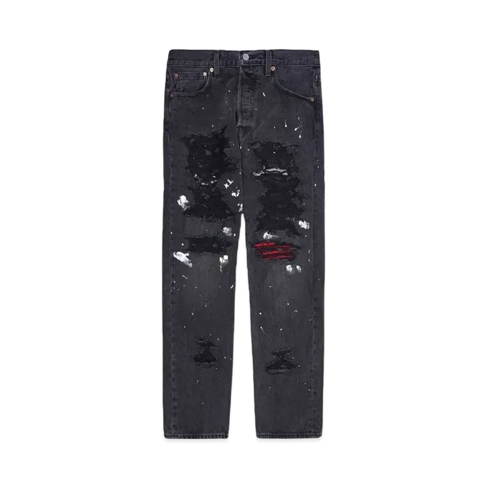 HYPE DROP x INNOCENCE NYC EXCLUSIVE DESTROY DENIM PANTS 34inch "Black"