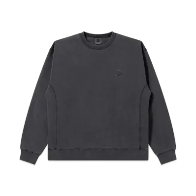 BlackEyePatch Small Og Label Pigment Dyded Crew Sweat "Black"