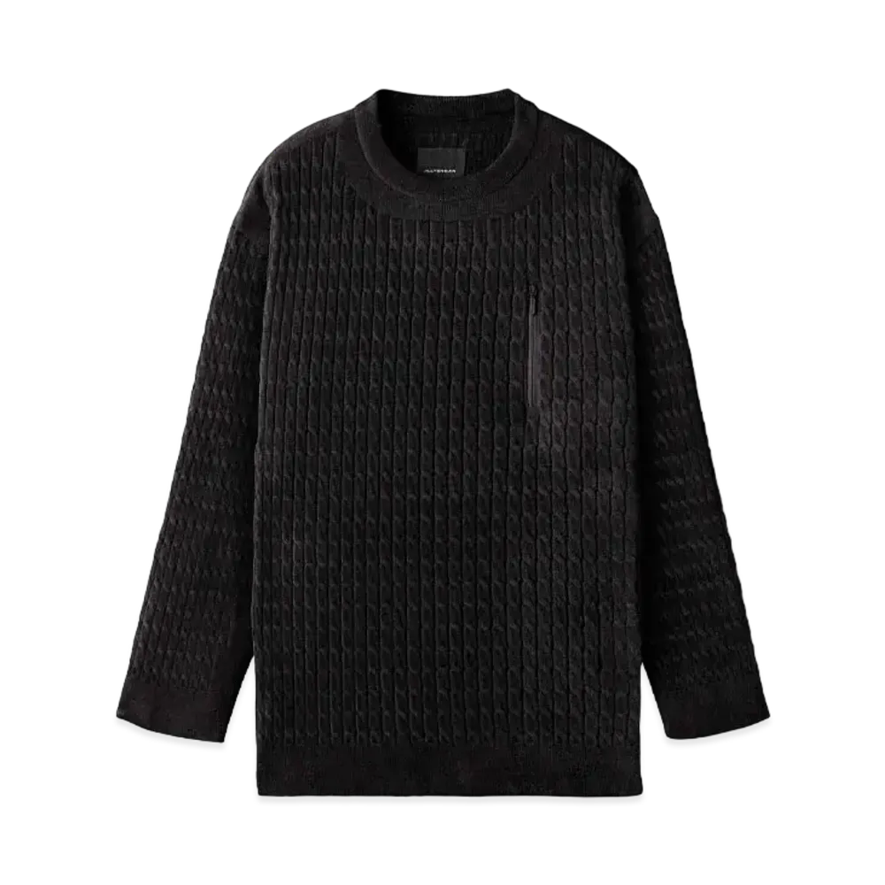 DESCENTE ALLTERRAIN Fusion Knit Crew Neck "Black"