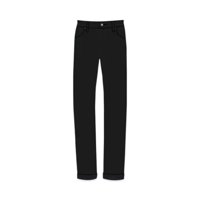 UNIQLO +J Self Vidge Slim Fit Straight Jeans 446518 "Black"