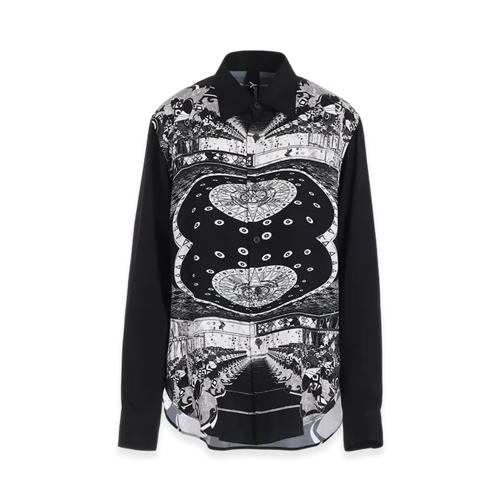 Ground Y x Mononoke the Movie Collaborate Collection Ohiroma Rayon Blouse "Black"