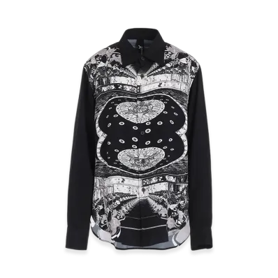 Ground Y x Mononoke the Movie Collaborate Collection Ohiroma Rayon Blouse "Black"