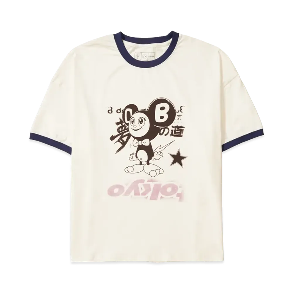 Travis Scott Cactus Jack x Fragment x Takashi Murakami Tokyo Ringer Tee "White"