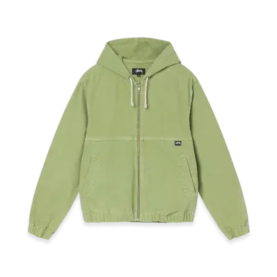 Stussy Stone Washed Work Jacket "Lime"
