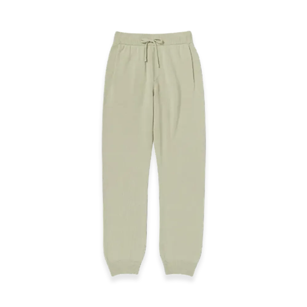 AURALEE Baby Cashmere Knit Pants Top "Light Khaki"
