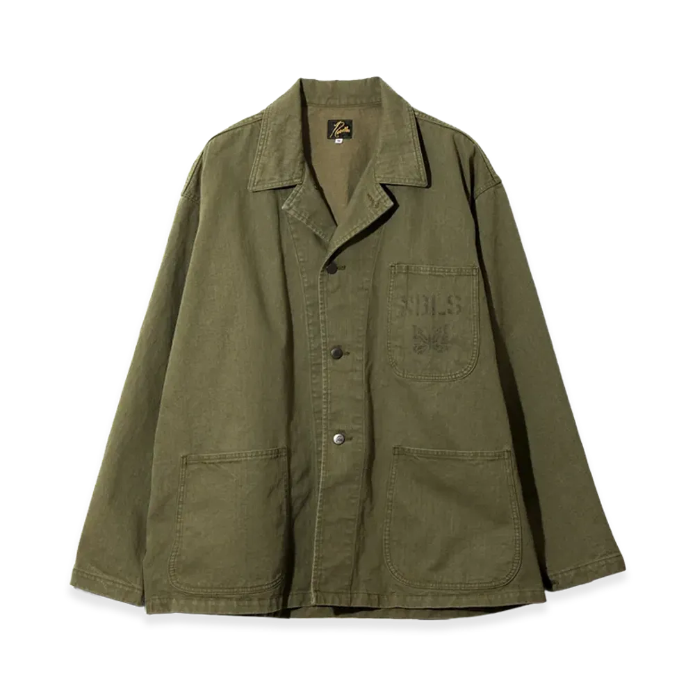 NEEDLES N-3 Jacket - Cotton Herringbone "Olive"