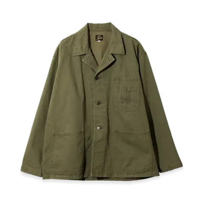 NEEDLES N-3 Jacket - Cotton Herringbone "Olive"