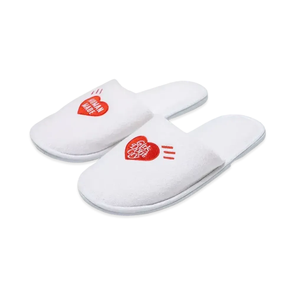 HUMAN MADE x Girls Don'T Cry Room Slippers "White" / VERDY