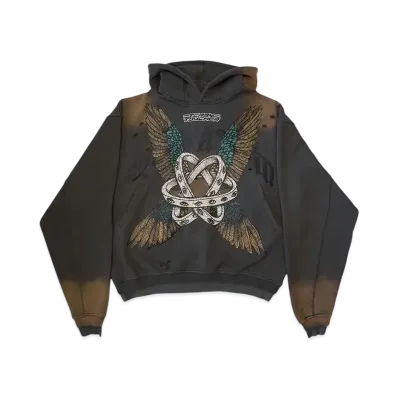 T.C.R BY TOUCHER T.C.R THRONES ACID HOODIE "GRAY"