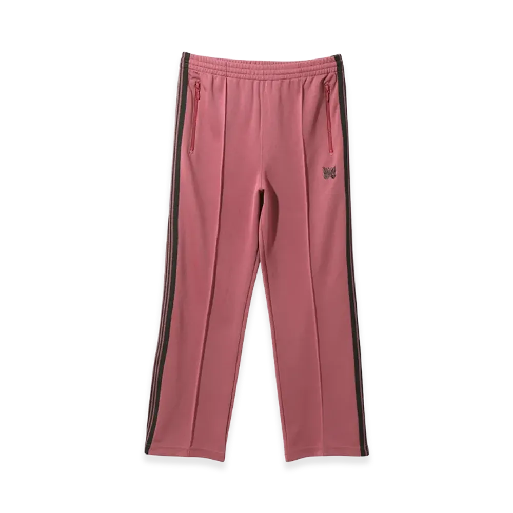 NEEDLES Straight Track Pants Poly Smooth "Smoke Pink"