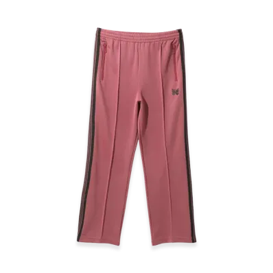 NEEDLES Straight Track Pants Poly Smooth "Smoke Pink"