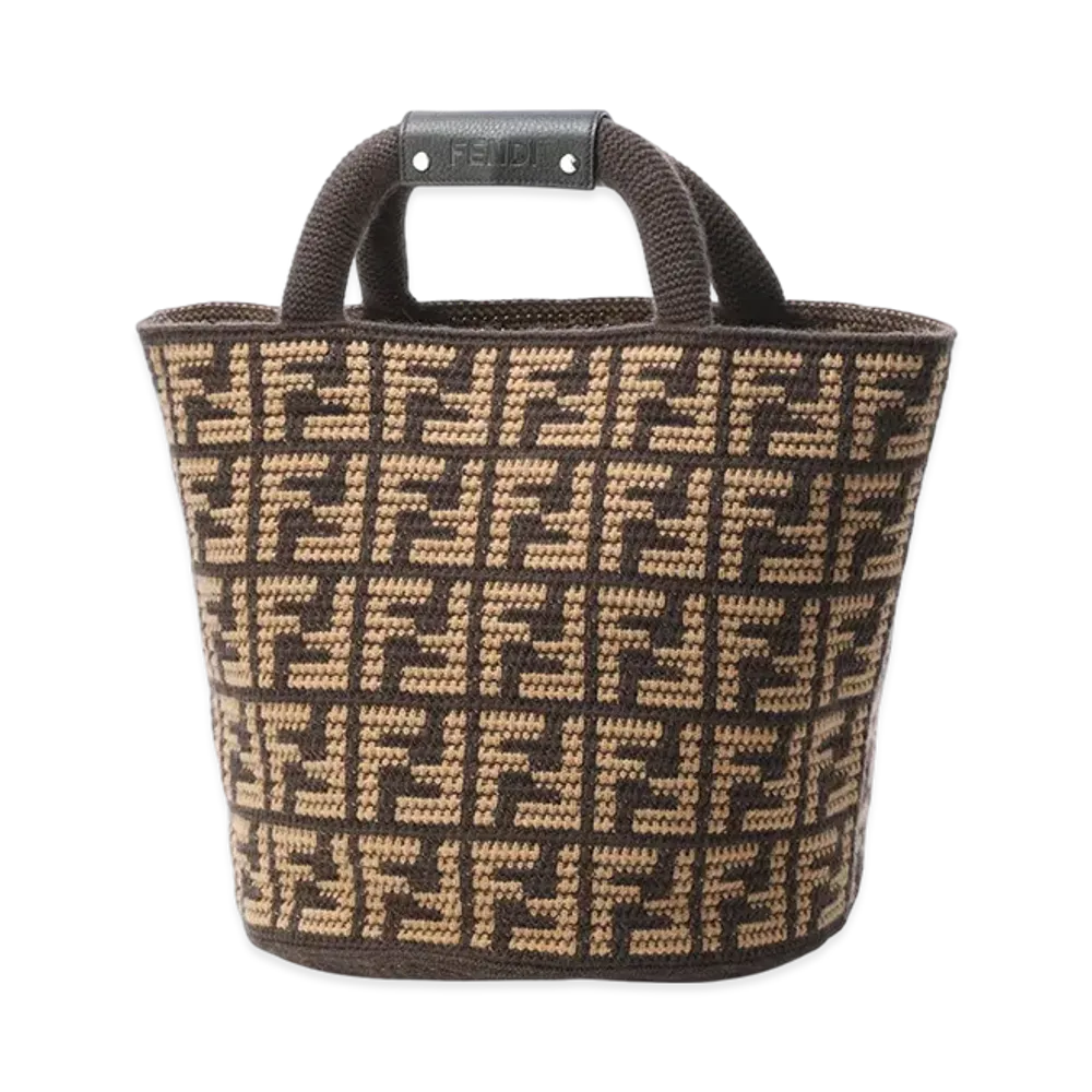FENDI Tote Bag/Shopping Bag/FF Shopping Bag "Brown"