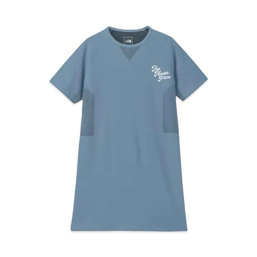 The North Face Short Sleeve Free Run Spiral One Piece "Steel Blue"