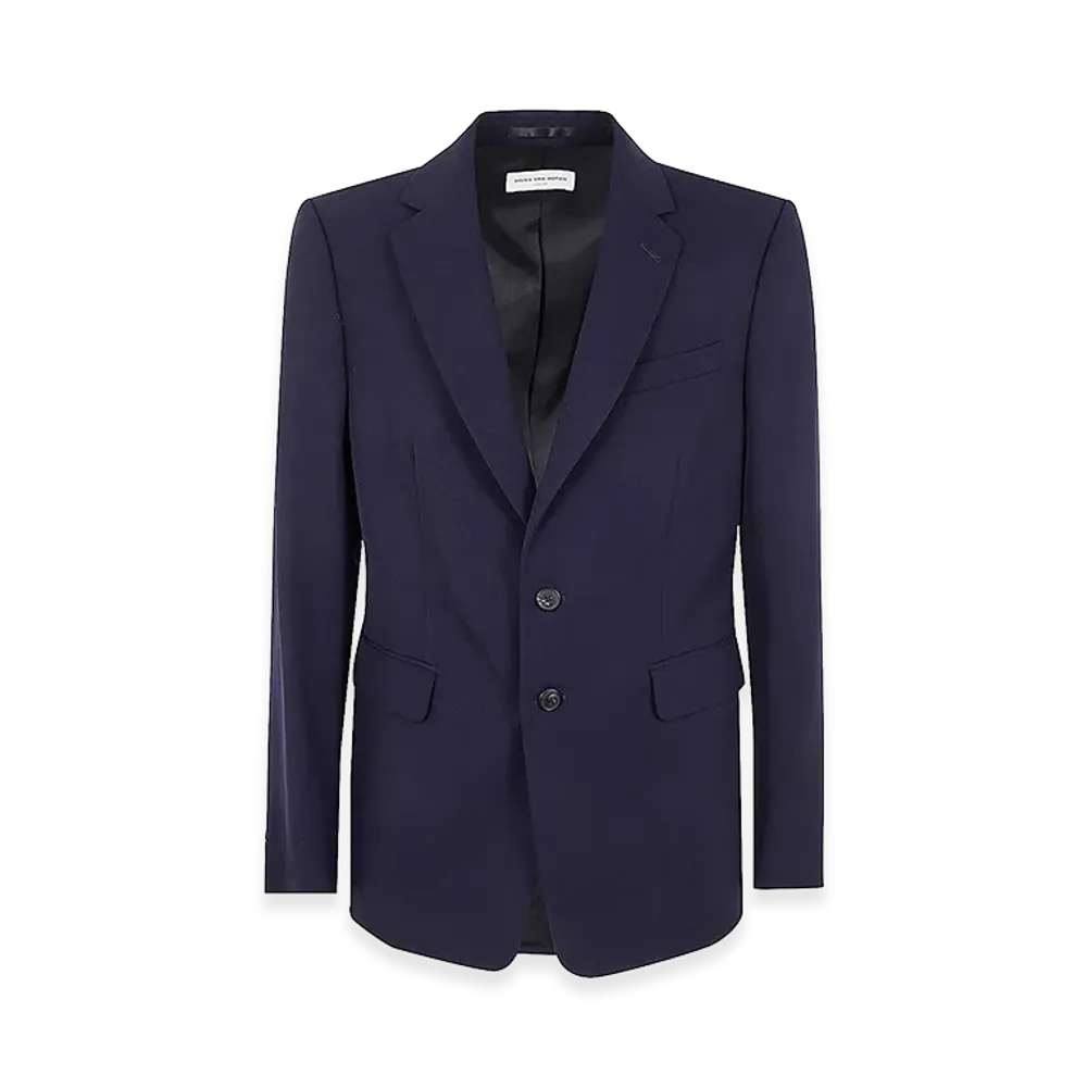 DRIES VAN NOTEN Casual Wool Jacket "Blue"