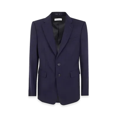 DRIES VAN NOTEN Casual Wool Jacket "Blue"