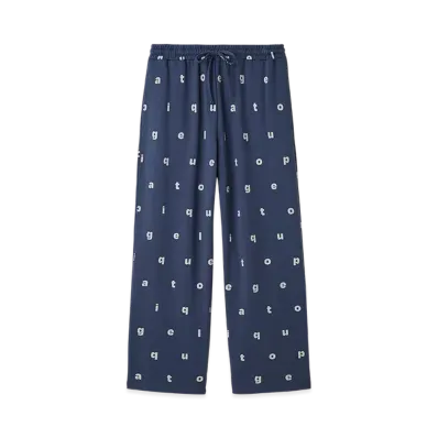GELATO PIQUE Homme Hot Fabric Inlay Long Pants "Navy"