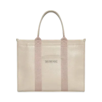 BALENCIAGA Hardware Tote Bag In Grained Calfskin "Beige"