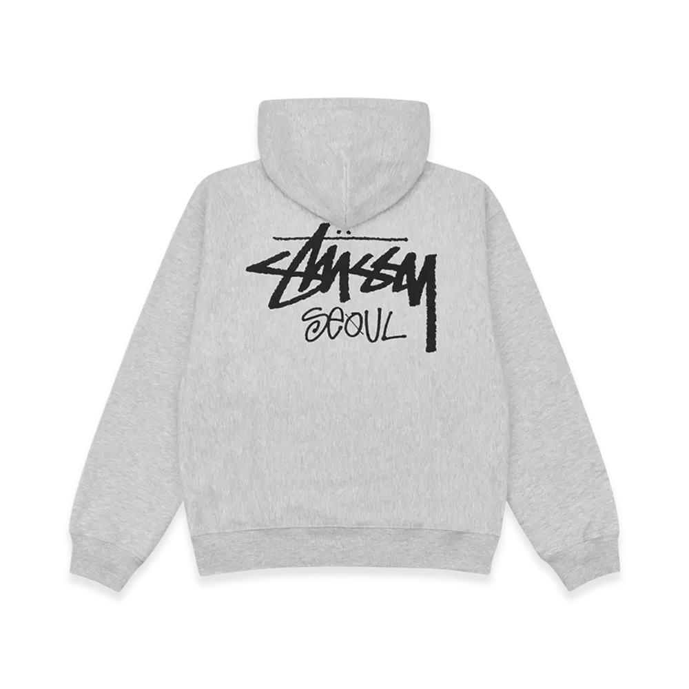 Stussy Stock Seoul Hood "Ash Heather"