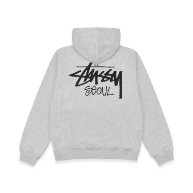 Stussy Stock Seoul Hood "Ash Heather"