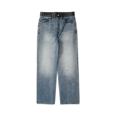 Stussy x Wales Bonner Studded Jean "Washed Blue"