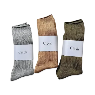 Creek Angler's Device Socks (Set of 3) "Multi"