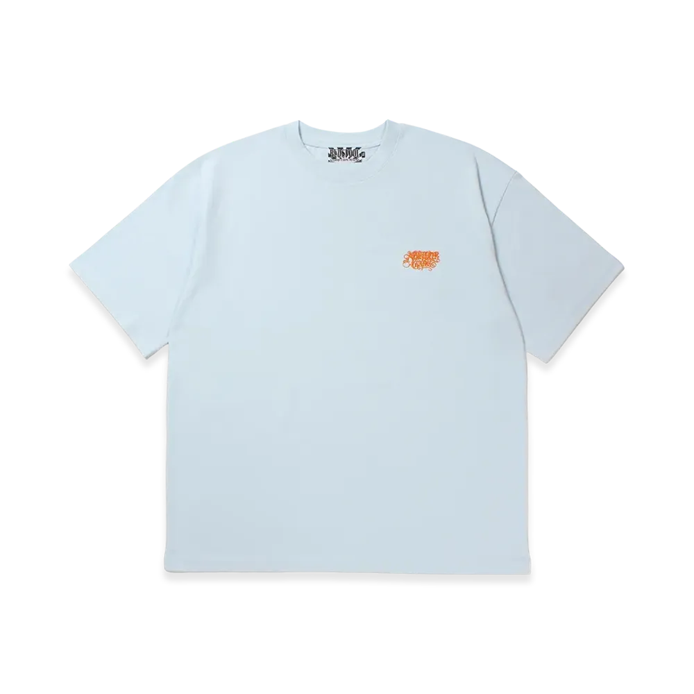 APHRODITEGANG Classic Logo Embroidery S/S Tee "Light Blue"