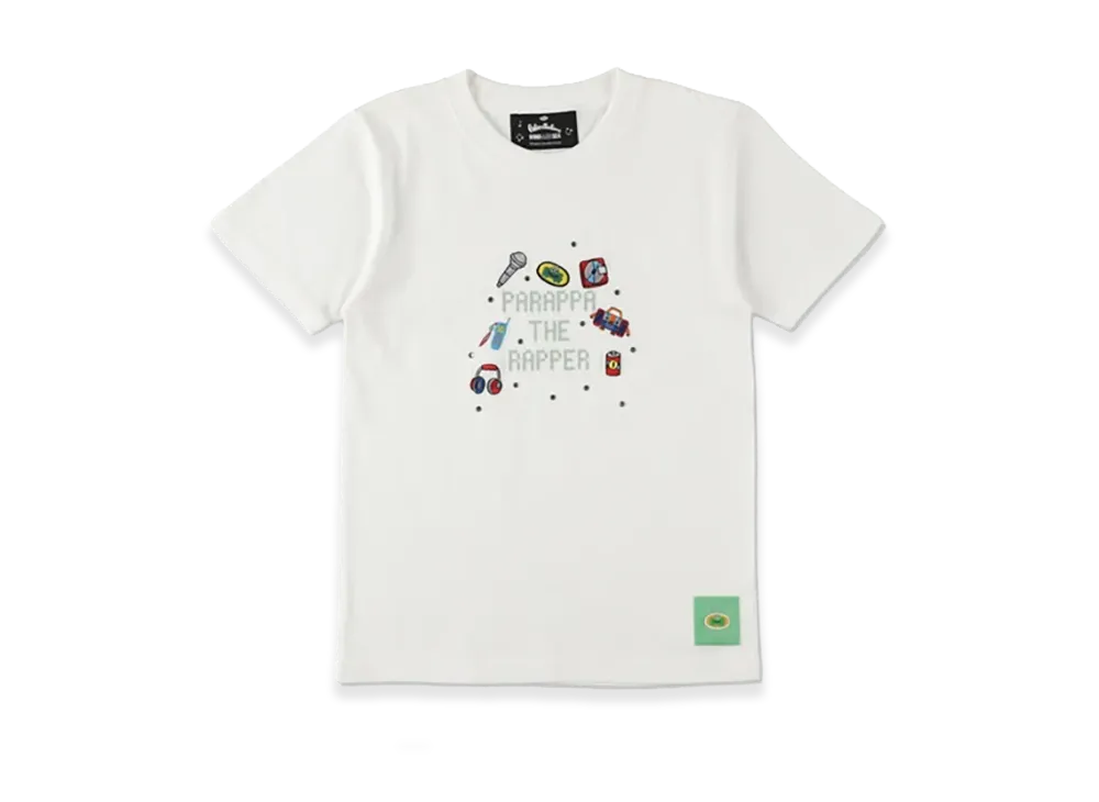 WIND AND SEA x Parappa The Rapper Kids Parappa Rhinestone Tee "White"