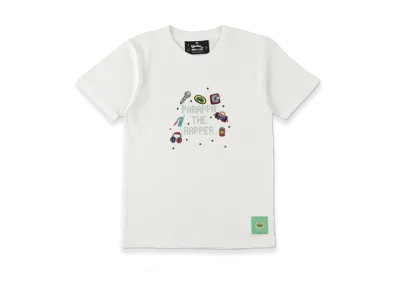 WIND AND SEA x Parappa The Rapper Kids Parappa Rhinestone Tee "White"