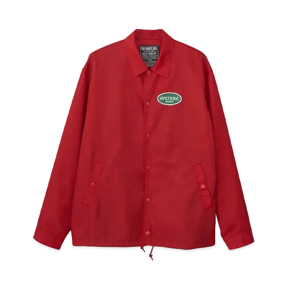 HYSTERIC GLAMOUR Hysteric Records Coach Jacket "Red"