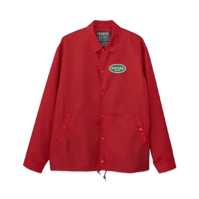 HYSTERIC GLAMOUR Hysteric Records Coach Jacket "Red"